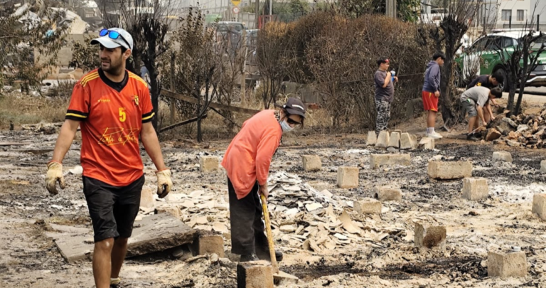 Incendio en la región del Biobío