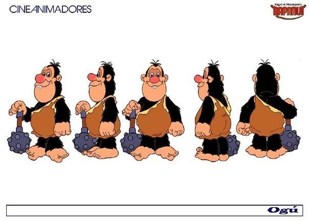 Diseño de Ogú en Ogú y Mampato en Rapa Nui